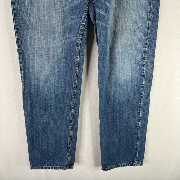 Levi's Jeans Mens Blue Denim 550 Relaxed Fit Straight Leg 5 Pockets Cotton 34x34 - Picture 4 of 16